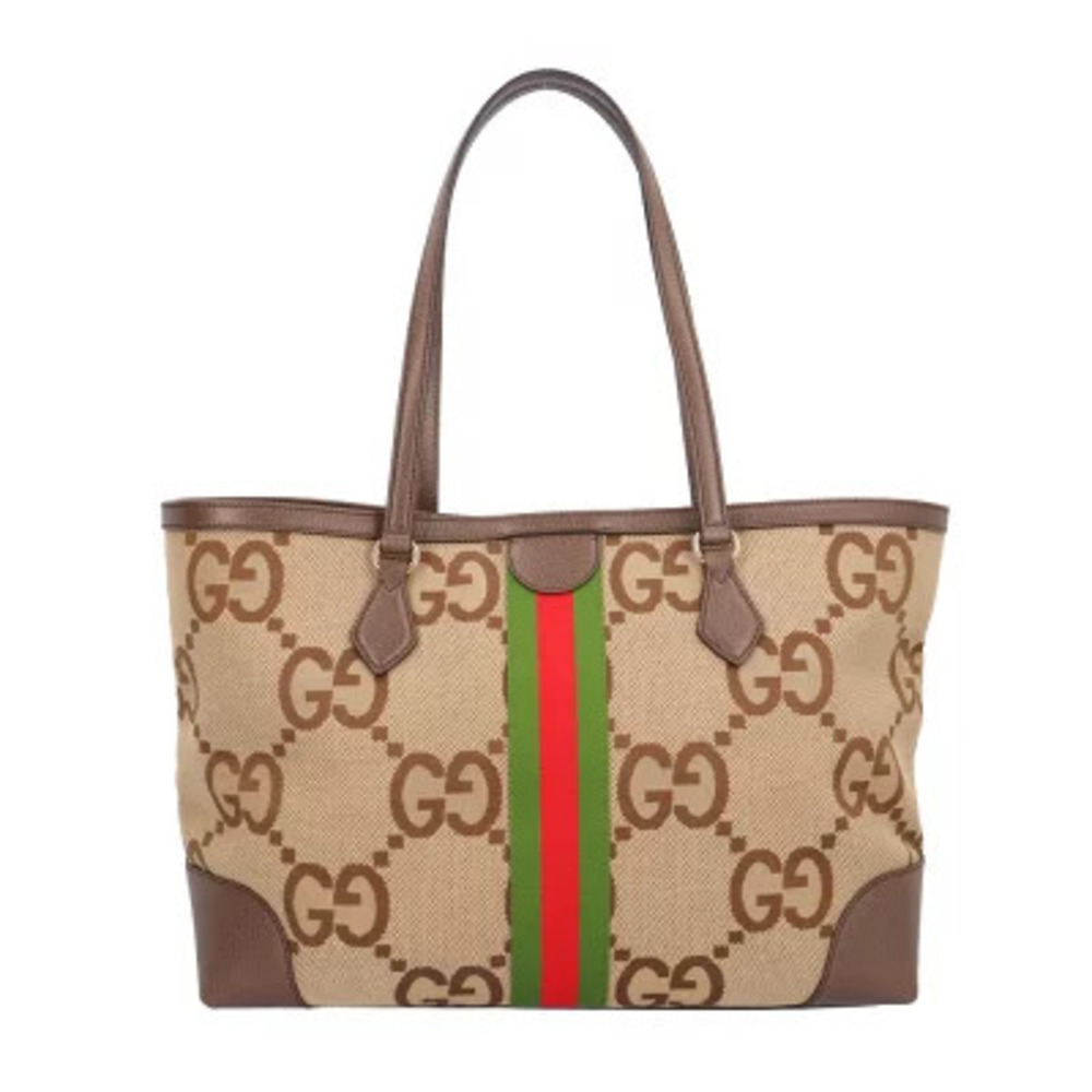 Gucci Jumbo GG Ophidia Tote Bag Canvas Beige - Picture 3 of 7
